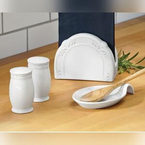 New 4 Piece Stoneware Kitchen Set